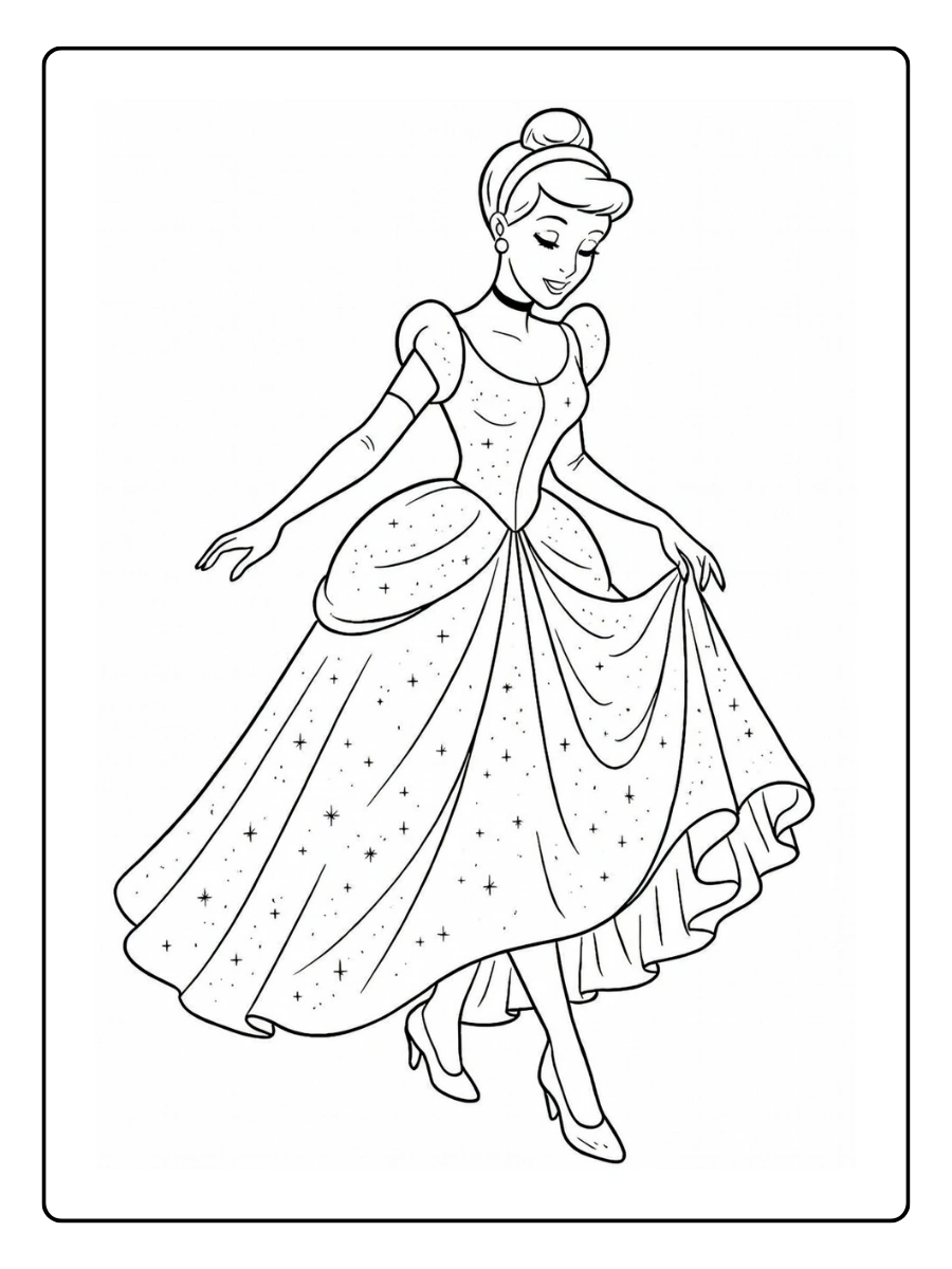 desenho cinderela para colorir (2)