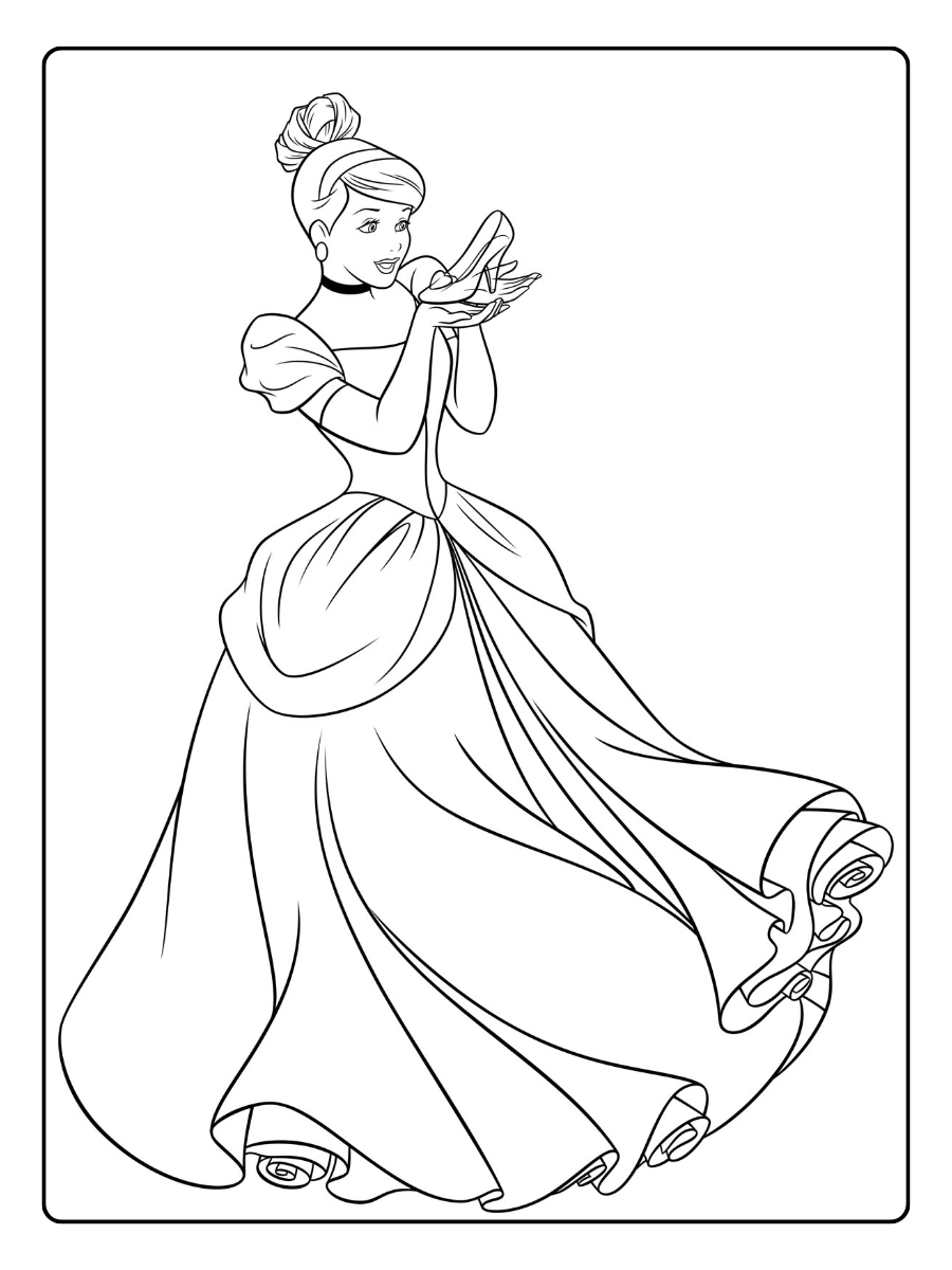 desenho cinderela para colorir (3)