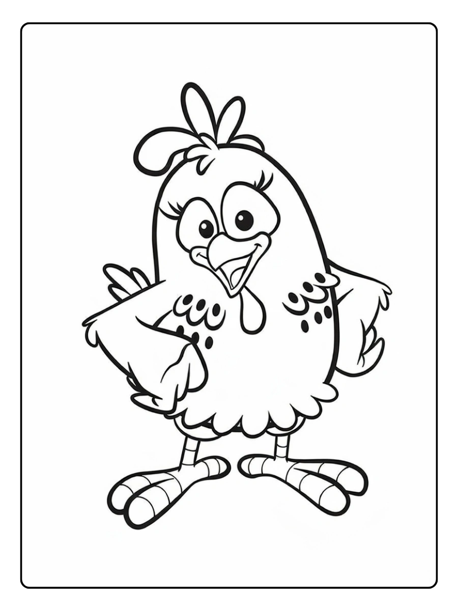 desenho da galinha pintadinha para colorir (2)