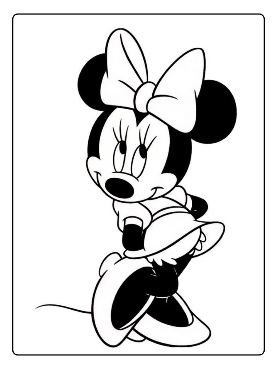 desenho da minnie para colorir (2)