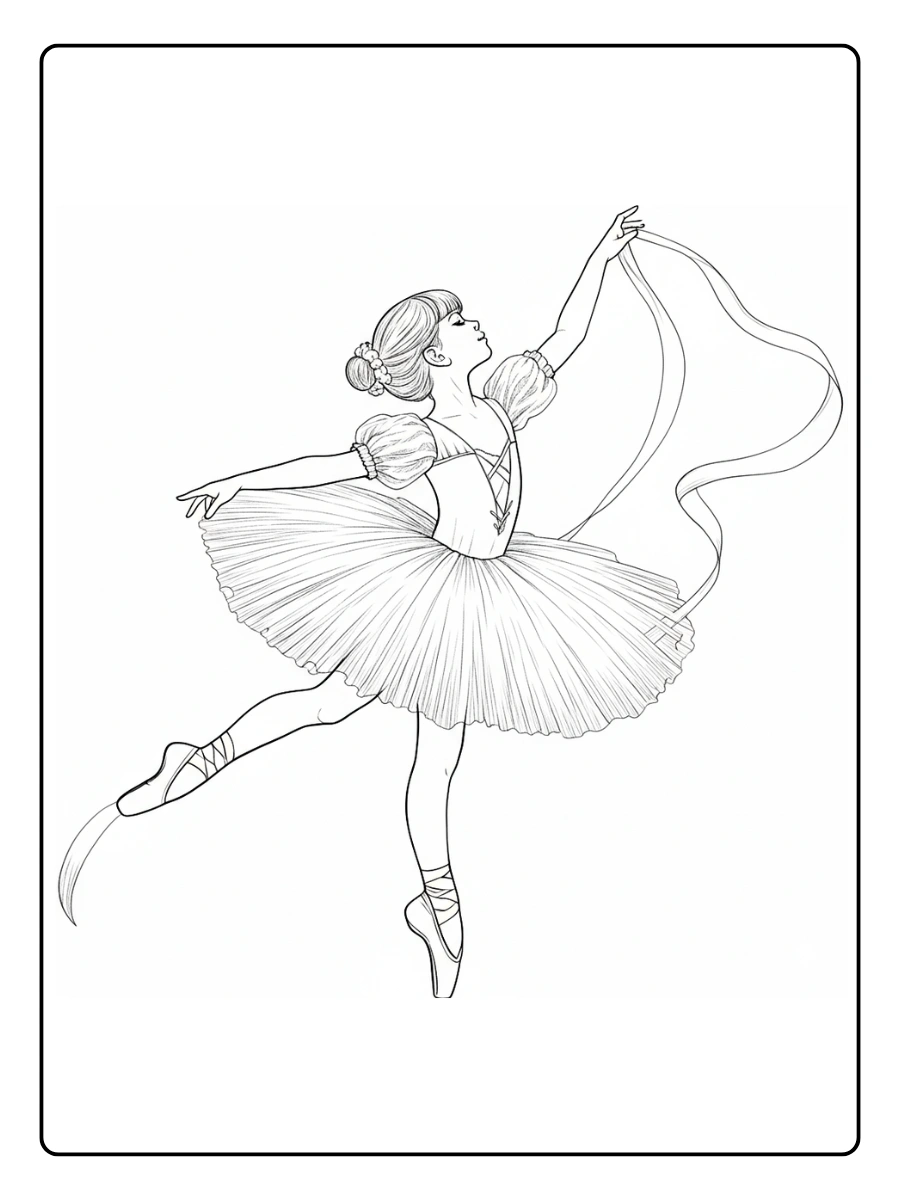 desenho de bailarina para colorir (2)