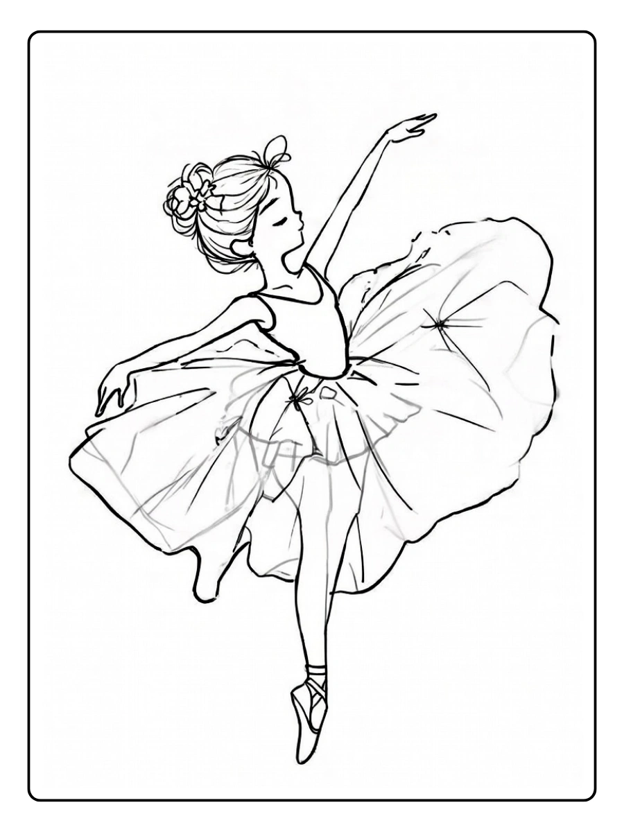 desenho de bailarina para colorir (4)