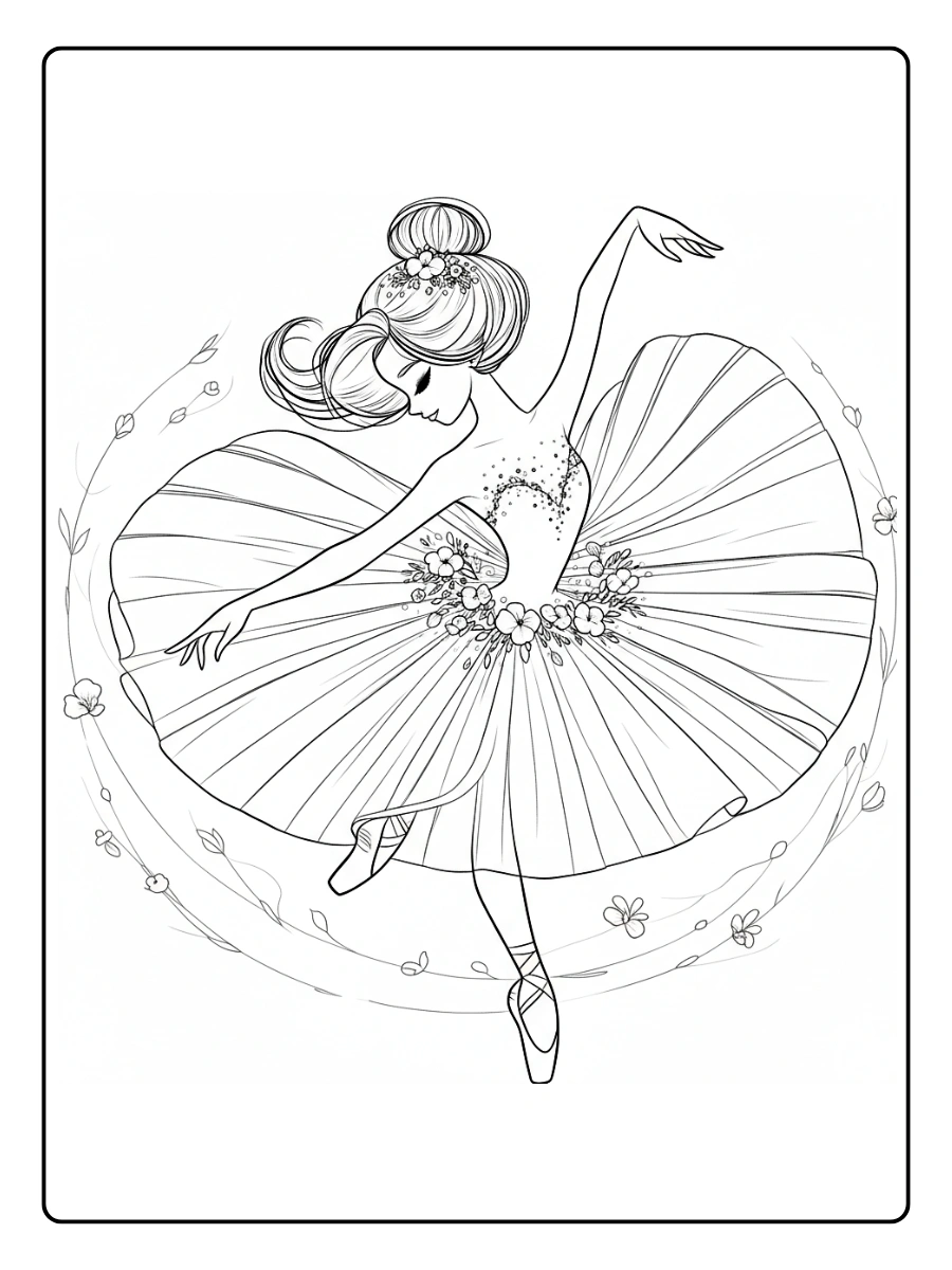 desenho de bailarina para colorir (6)