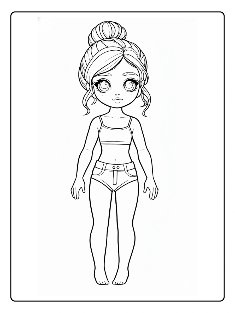 desenho de boneca para colorir (1)