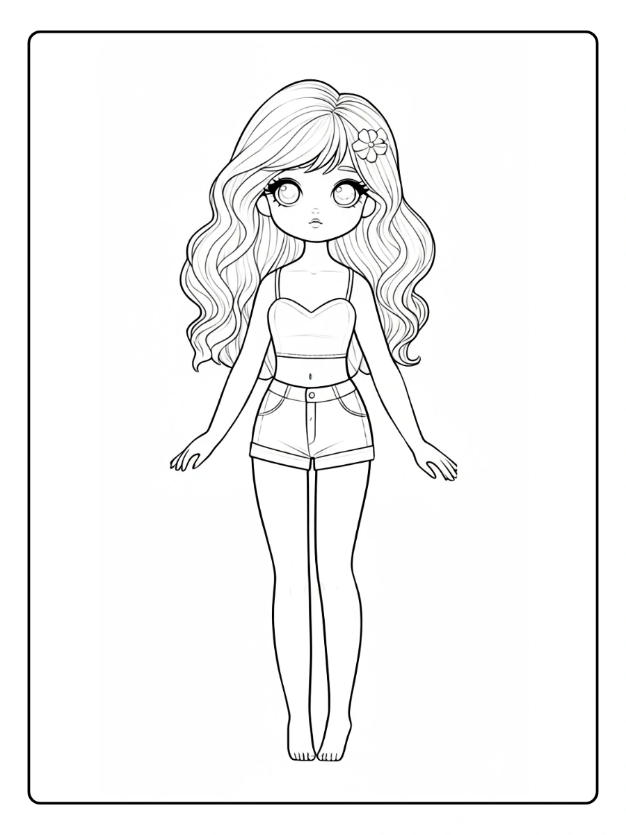desenho de boneca para colorir (15)