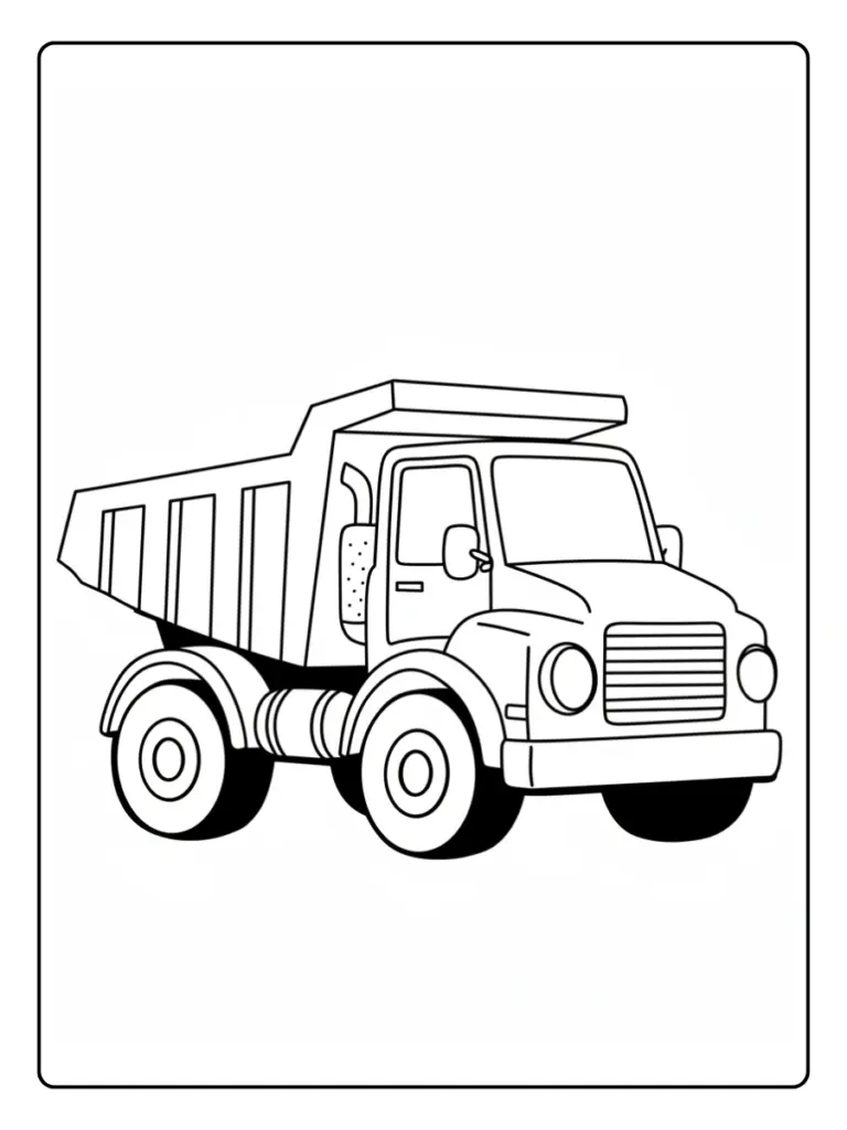 desenho de caminhão para colorir (10)