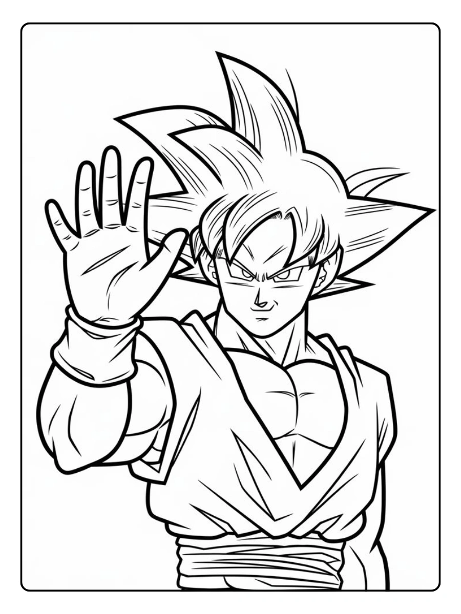 desenho do goku para colorir (5)