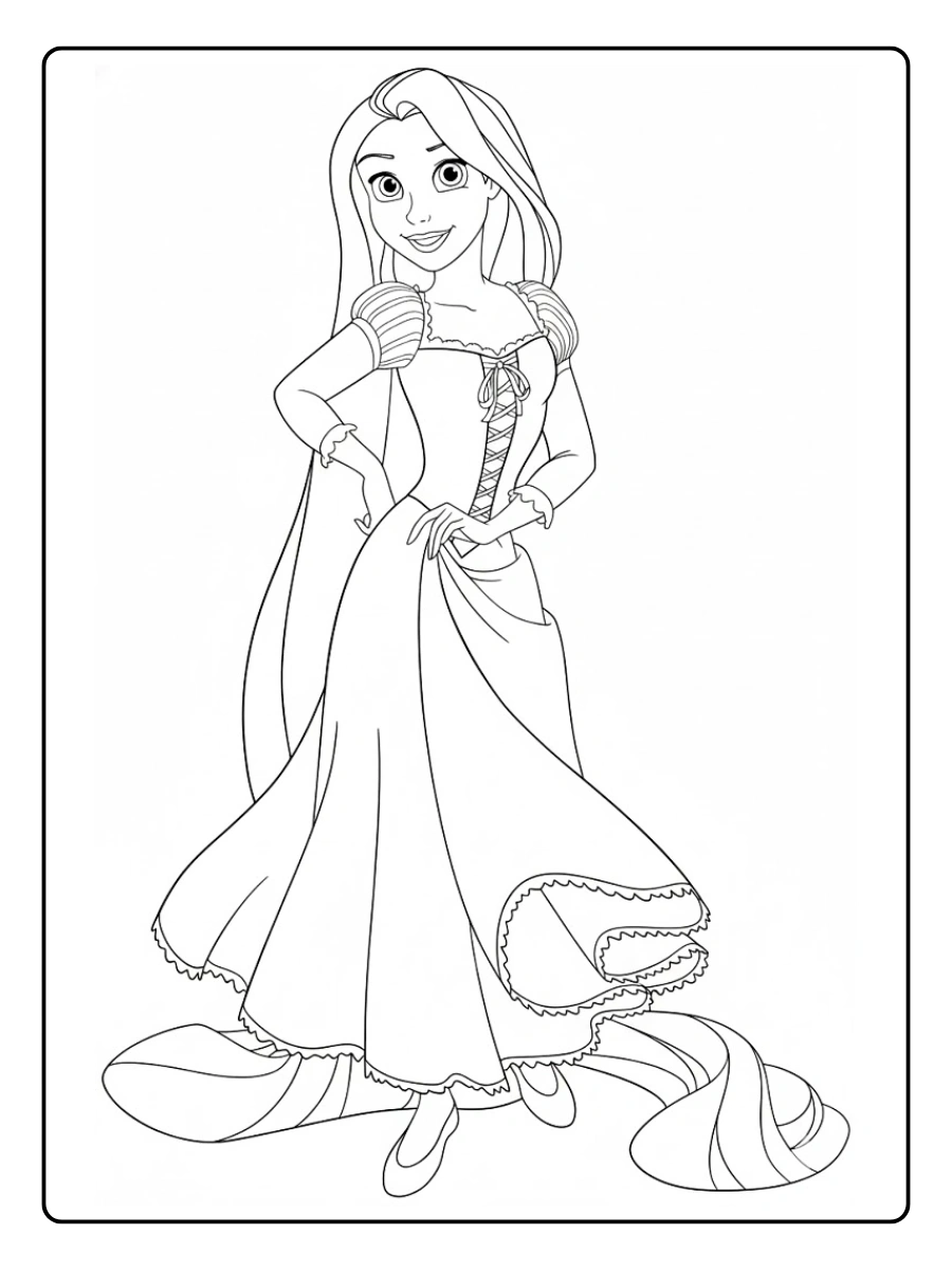 desenho para colorir da rapunzel (15)