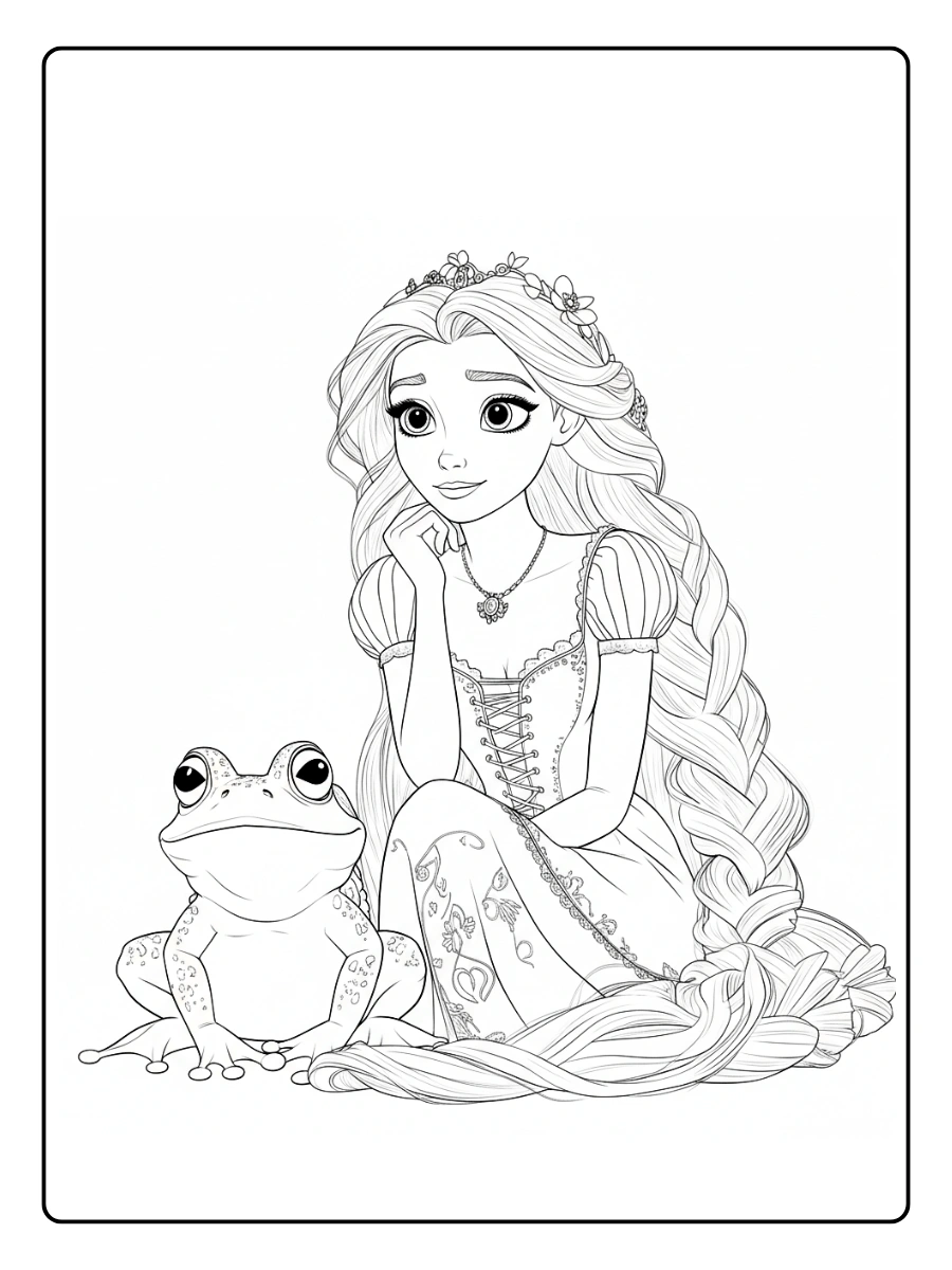 desenho para colorir da rapunzel (2)