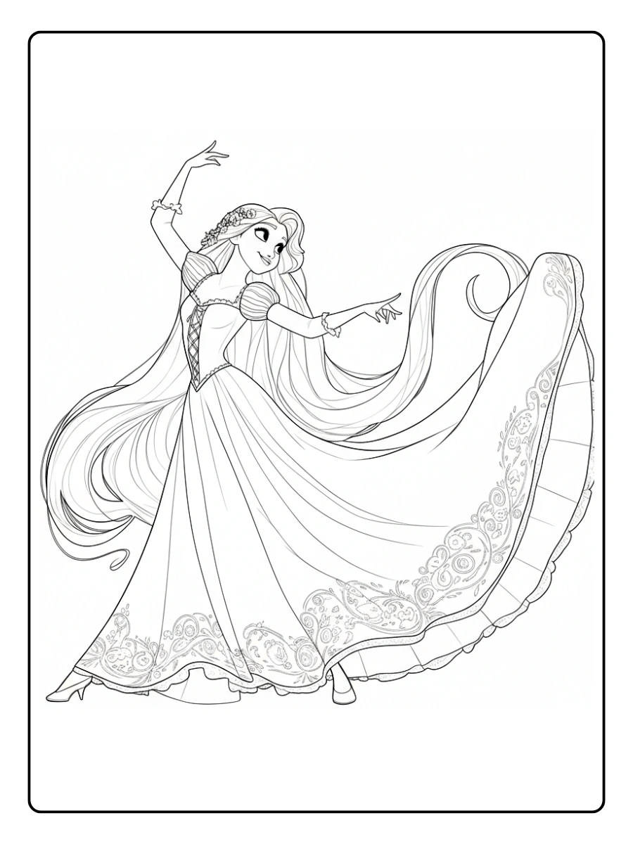 desenho para colorir da rapunzel (5)