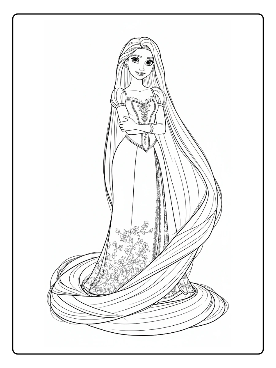 desenho para colorir da rapunzel (6)