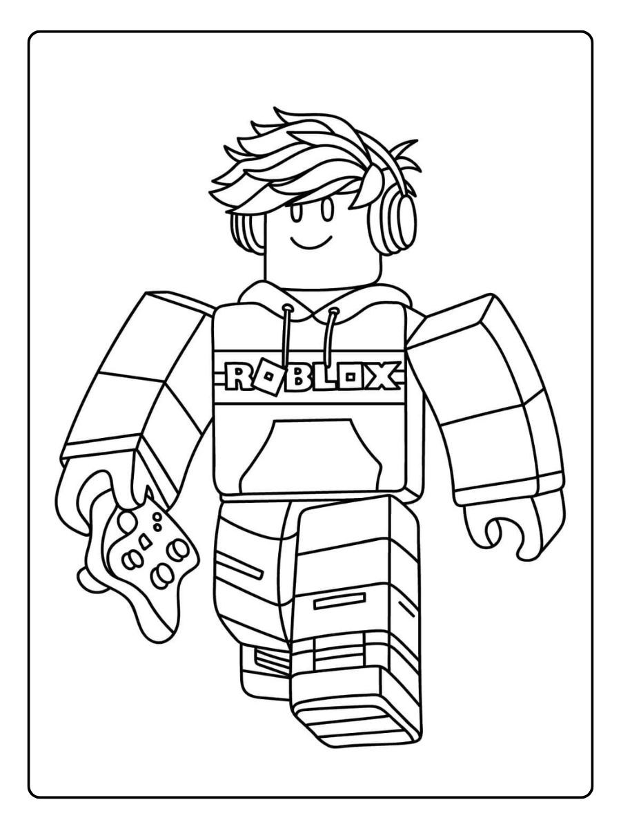 desenho para colorir roblox