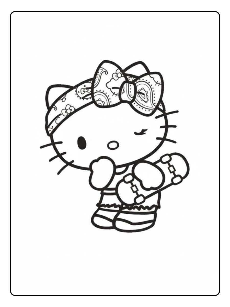 desenhos da hello kitty para colorir (10)