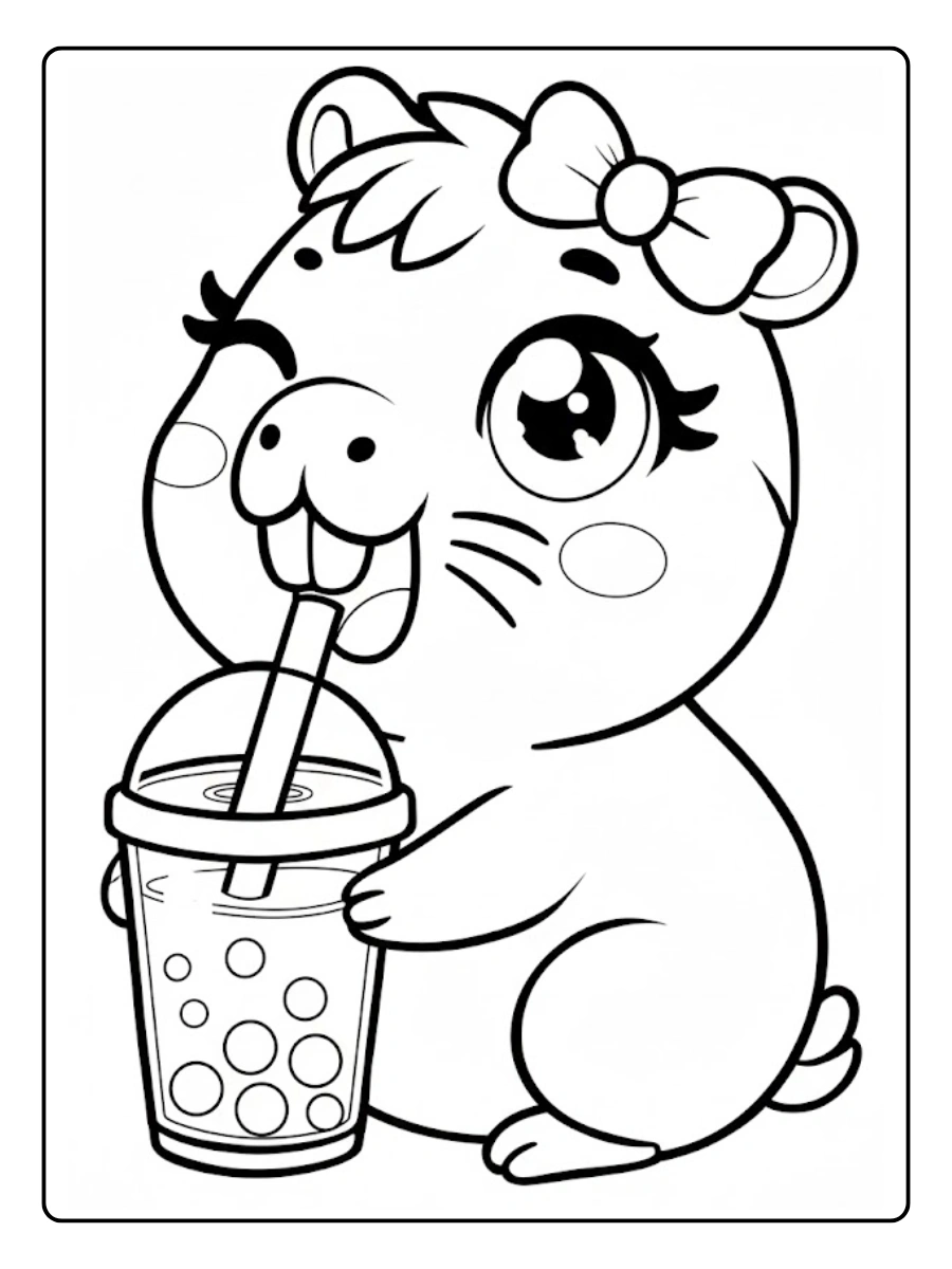 desenhos de capivara para colorir (12)