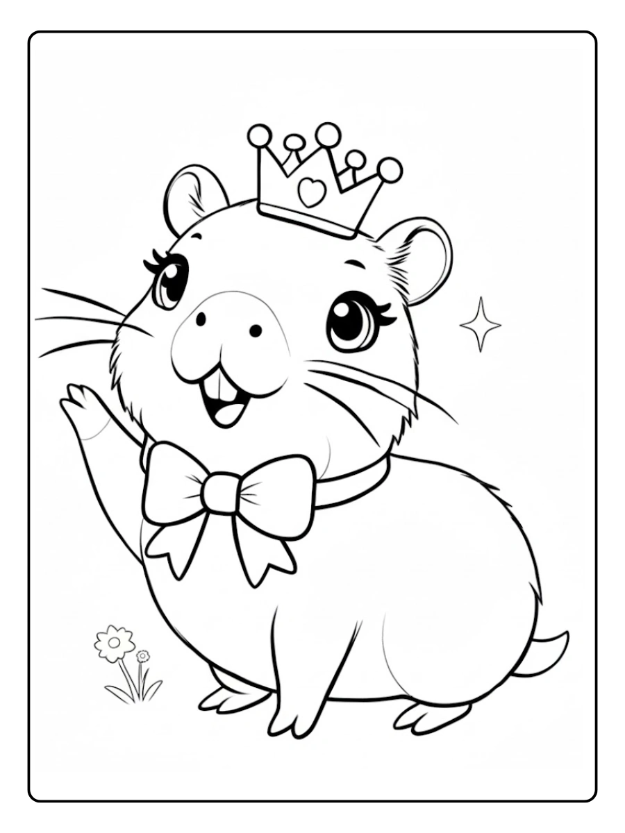 desenhos de capivara para colorir (14)
