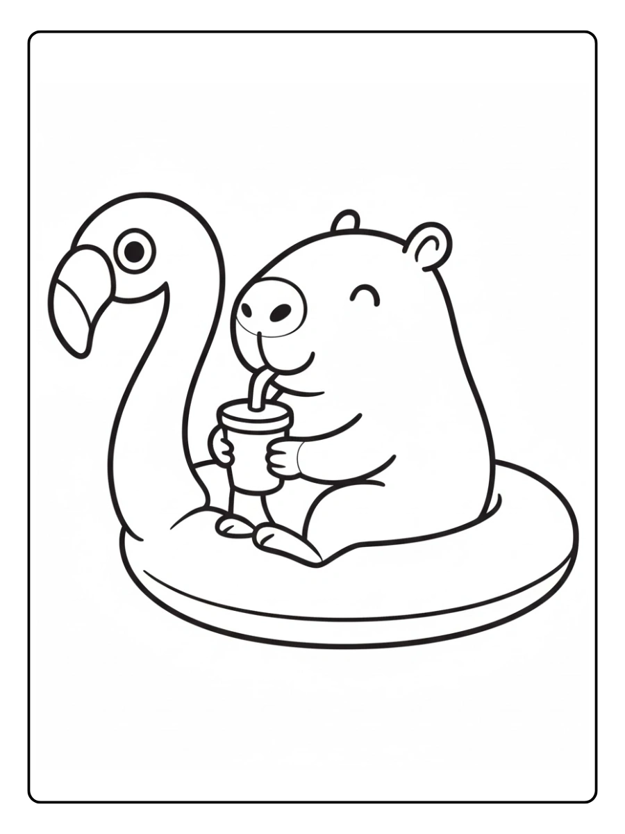 desenhos de capivara para colorir (3)