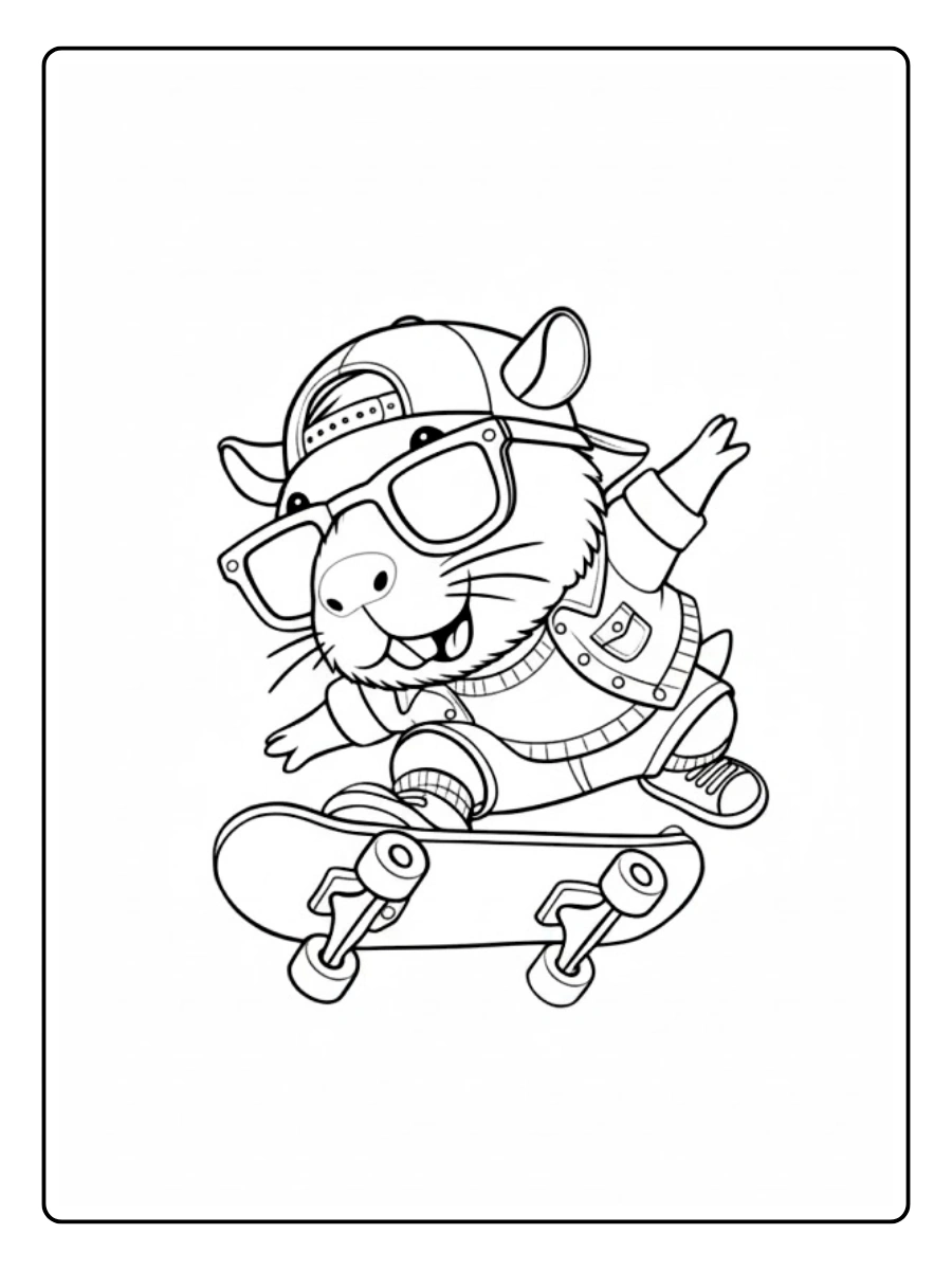 desenhos de capivara para colorir (7)