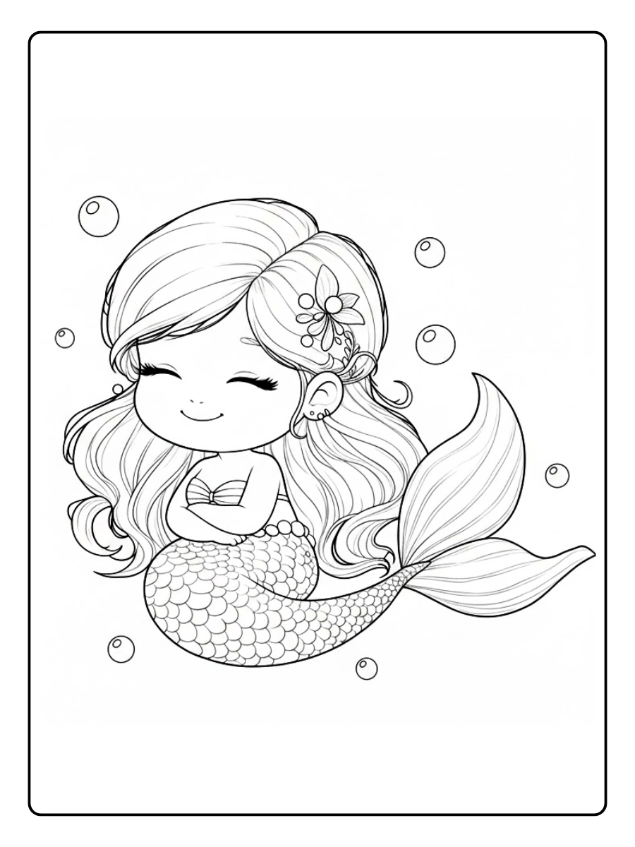 desenhos de sereias para colorir (4)