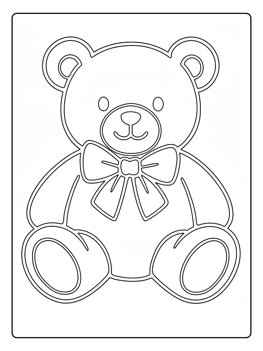 desenhos de ursinho para colorir (15)