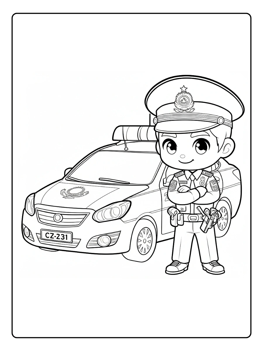 desenhos para colorir carros de policia (15)
