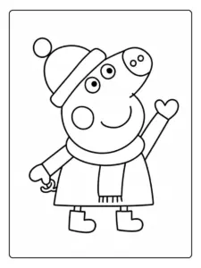 peppa desenho para colorir
