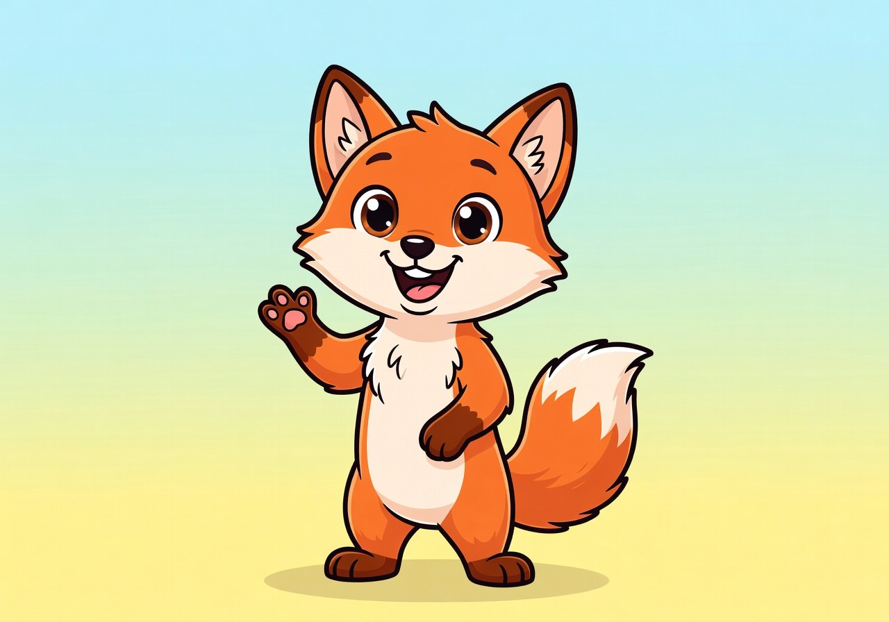 Personagem colorido destacando-se em fundo simples para colorir